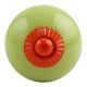 Lime Round Orange Fitting Ceramic Knob